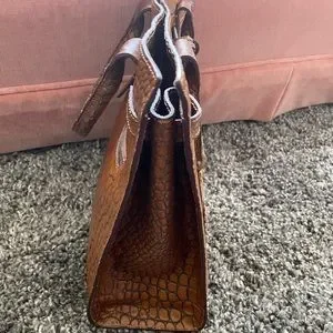 Dooney & Bourke Leather Large Tassel Bag made in Italy. DB Amazon 